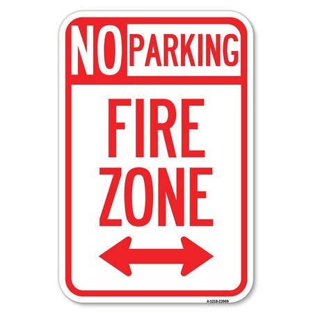 SIGNMISSION Safety Sign, 12 in Height, Aluminum, 18 in Length, 23969 A-1218-23969